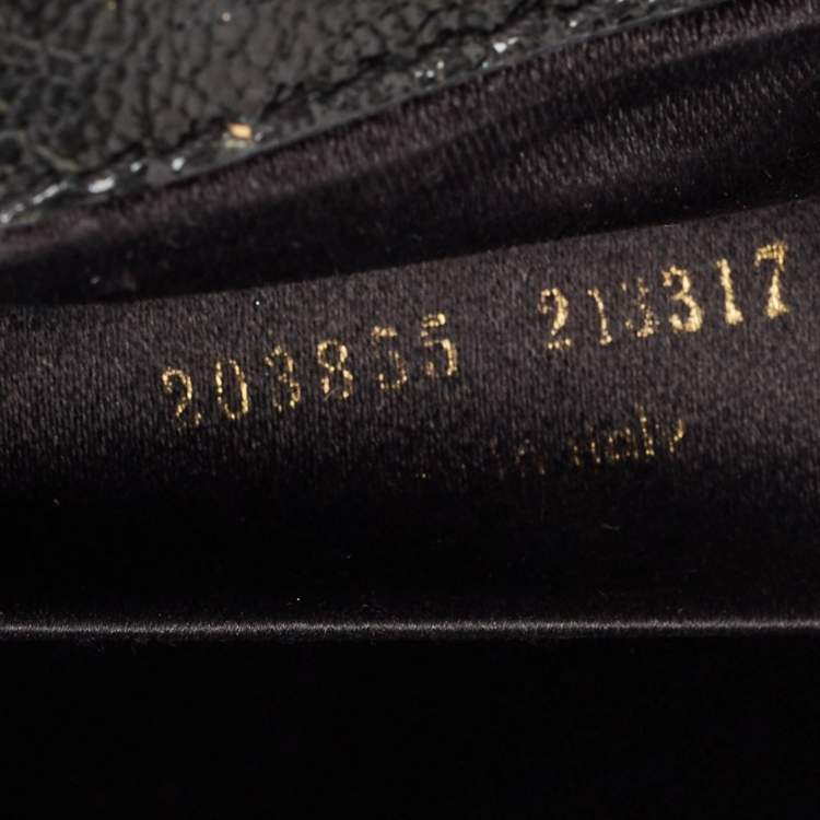 Pre Owned Yves Saint Laurent Black Patent Leather Belle De Jour Flap Clutch