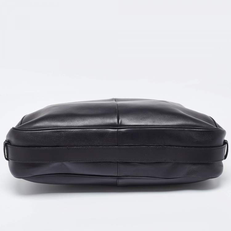 Pre Owned Yves Saint Laurent Black Leather Mombasa Hob Shoulder Bag