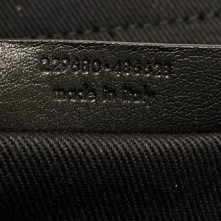 Pre Owned Yves Saint Laurent Black Leather Medium Muse Two Top Handle Bag