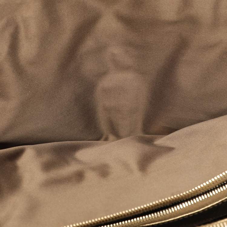 Pre Owned Yves Saint Laurent Gold Leather Sac 32 Tote