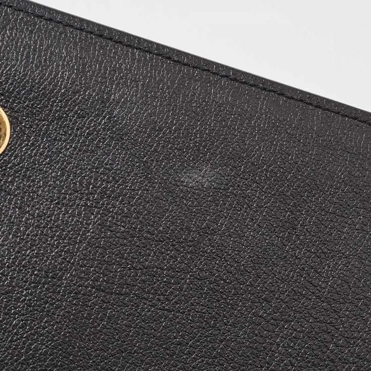 Pre Owned Yves Saint Laurent Black Leather Belle De Jour Clutch