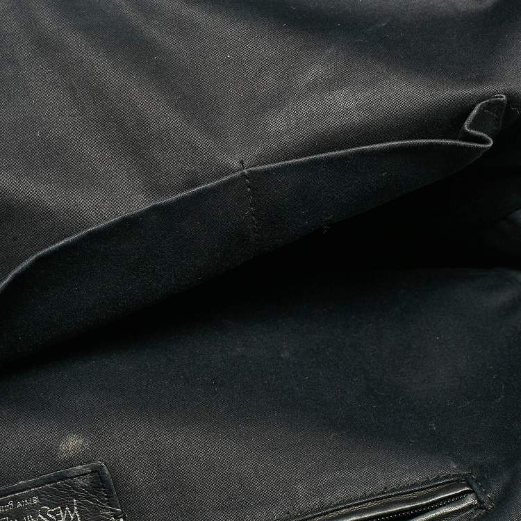 Pre Owned Yves Saint Laurent Black Patent Leather Lover Bag