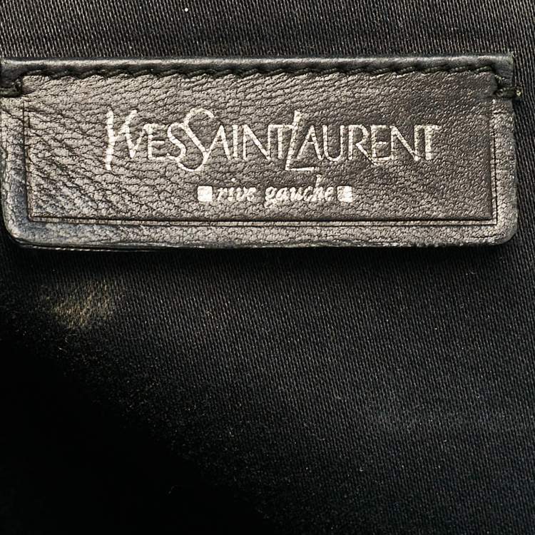 Pre Owned Yves Saint Laurent Black Patent Leather Lover Bag