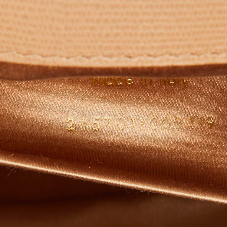 Pre Owned Yves Saint Laurent Beige Leather Y Line Flap Clutch