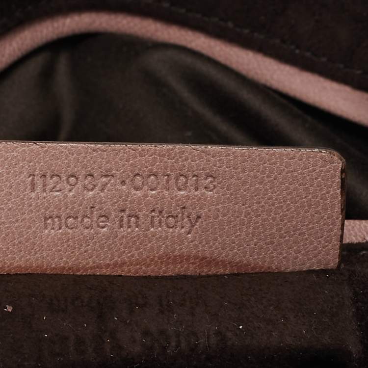 Pre Owned Yves Saint Laurent Old Rose Leather and Suede Nadia Hobo