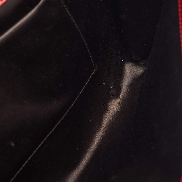 Pre Owned Yves Saint Laurent Red Patent Leather Belle De Jour Clutch