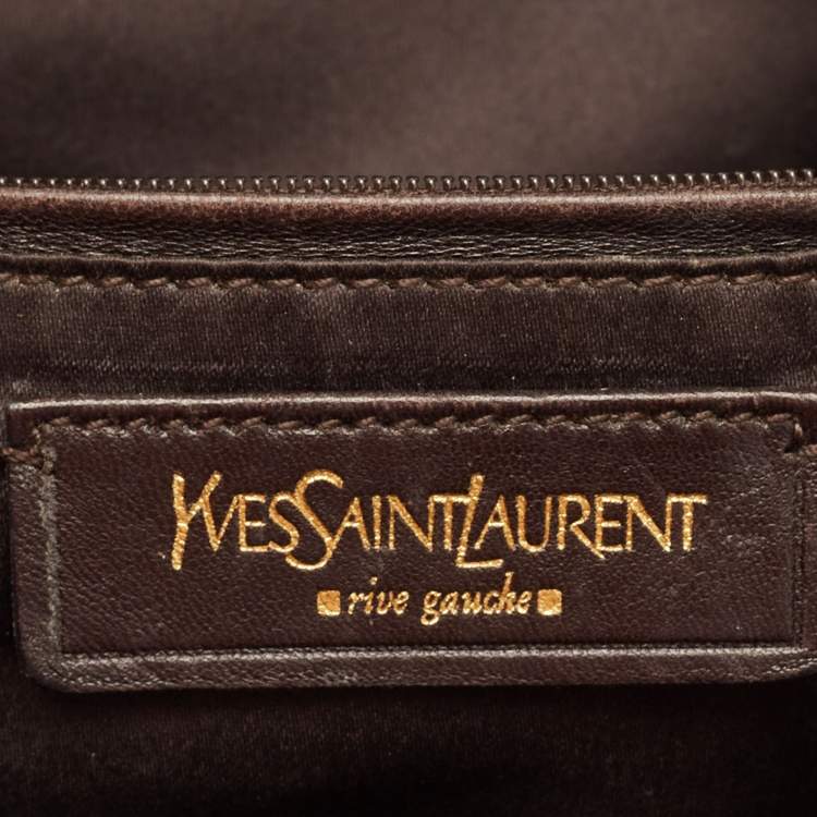 Pre Owned Yves Saint Laurent Off White Leather Medium Muse Satchel
