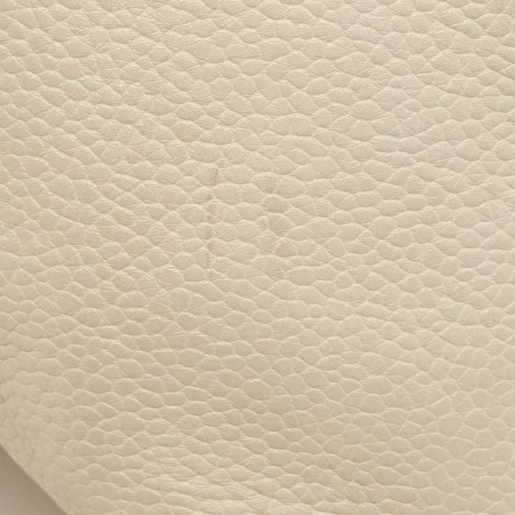 Pre Owned Yves Saint Laurent Off White Leather Medium Muse Satchel