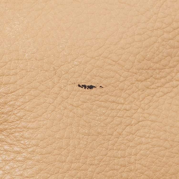 Pre Owned Yves Saint Laurent Tricolor Leather and Suede Large Muse Two Top Handle Bag