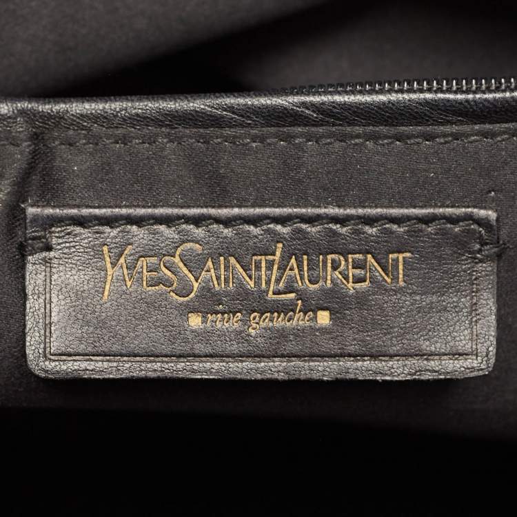 Pre Owned Yves Saint Laurent Grey Calfhair and Leather Muse Bag