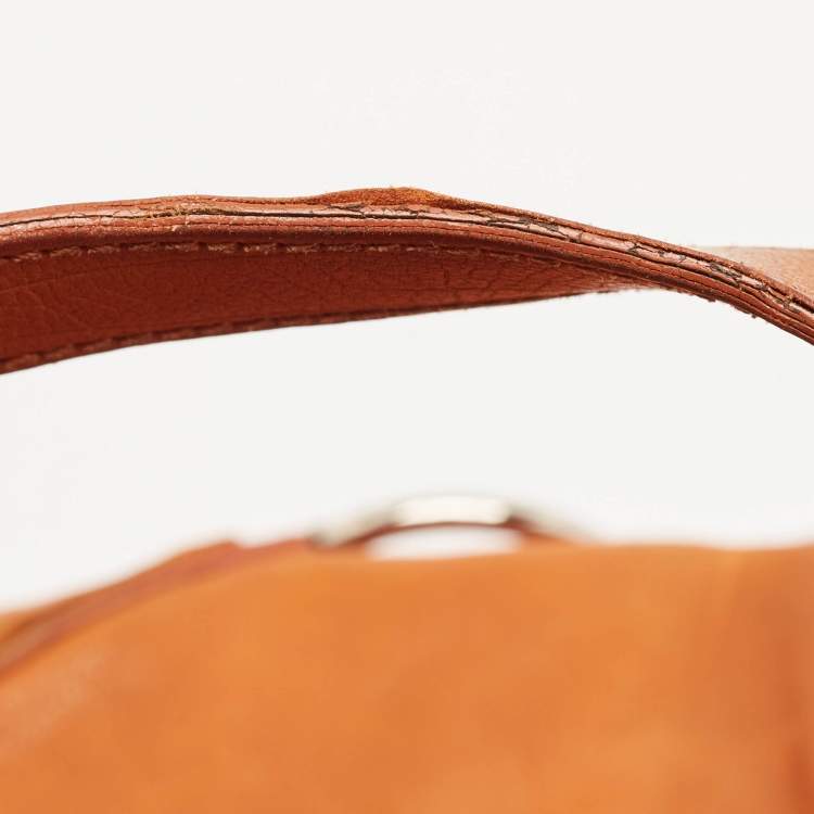 Pre Owned Yves Saint Laurent Brown Leather Large Muse Bag