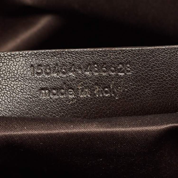 Pre Owned Yves Saint Laurent Brown Leather Large Muse Bag