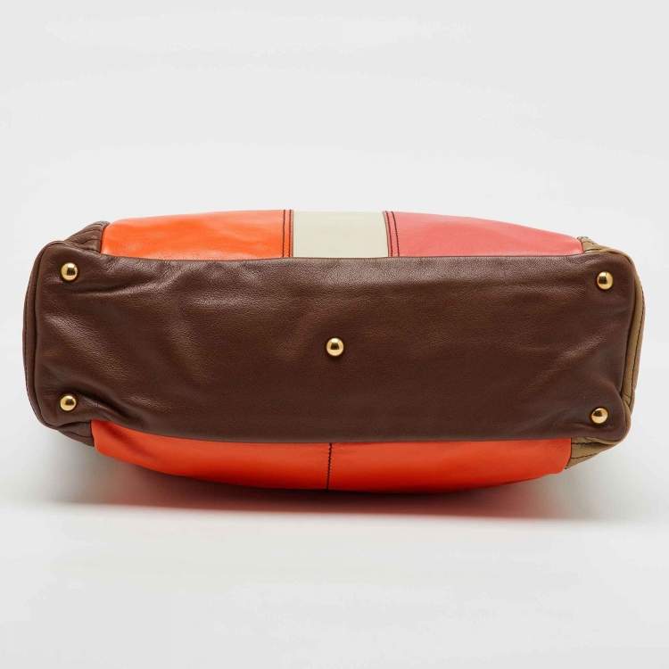 Pre Owned Yves Saint Laurent Multicolor Leather Shopper Tote