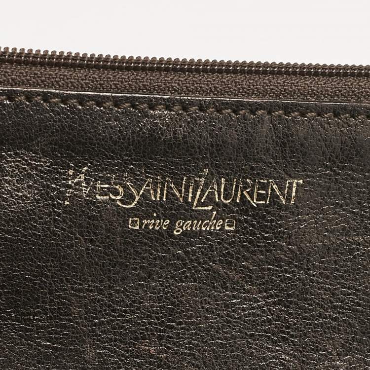 Pre Owned Yves Saint Laurent Choco Brown Leather Vincennes Mombasa Hobo