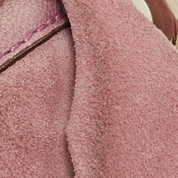Pre Owned Yves Saint Laurent Pink Suede Small St. Tropez Hobo