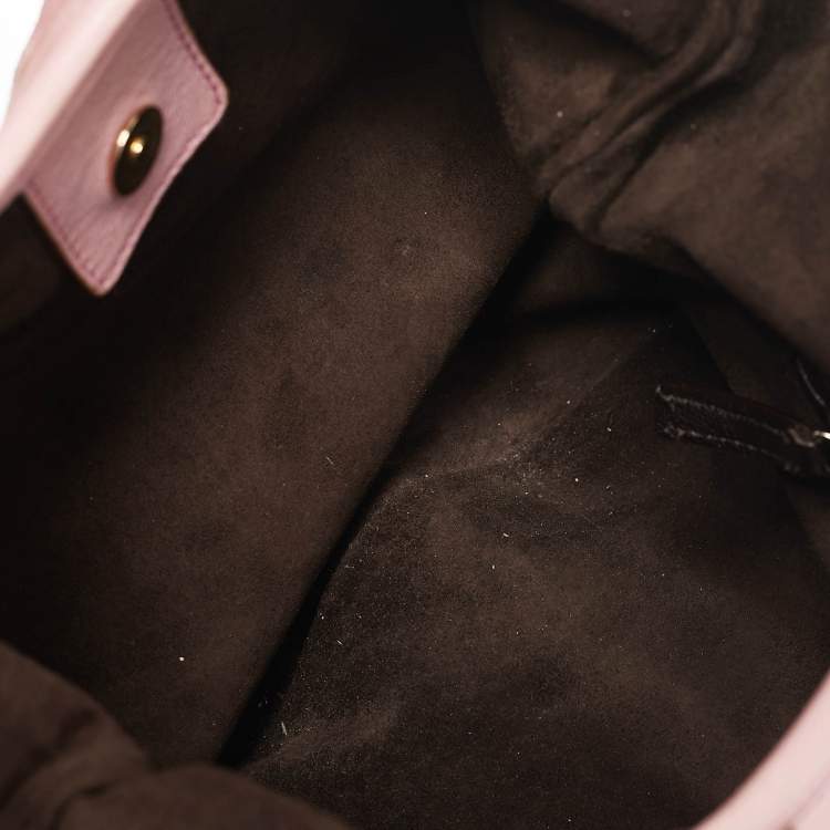 Pre Owned Yves Saint Laurent Pink Suede Small St. Tropez Hobo