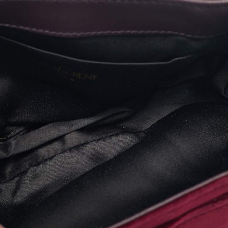 Pre Owned Yves Saint Laurent Velvet Small Parisienne Shoulder Bag