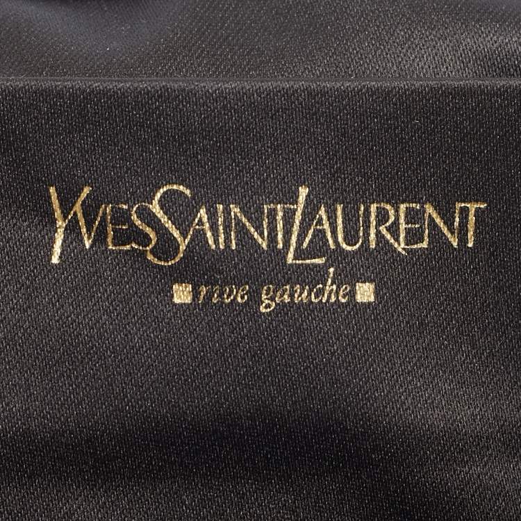 Pre Owned Yves Saint Laurent Velvet Small Parisienne Shoulder Bag
