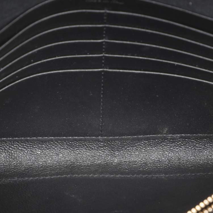 Pre Owned Yves Saint Laurent Gold Leather Belle de Jour Chain Clutch