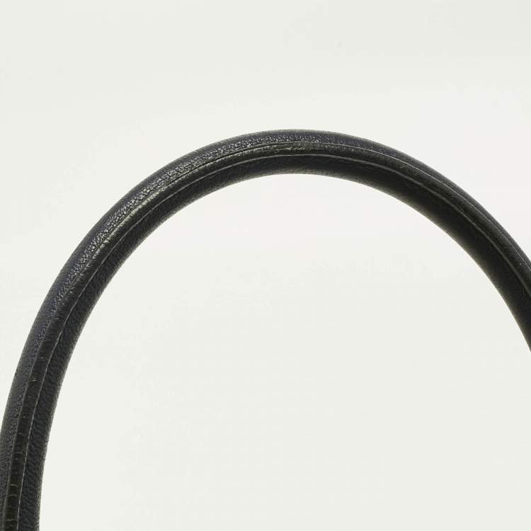 Pre Owned Yves Saint Laurent Navy Blue Leather Large Cabas Chyc Tote