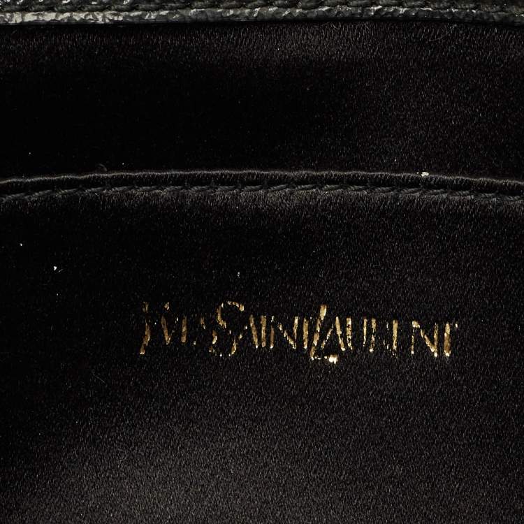 Pre Owned Yves Saint Laurent Belle De Jour Black Patent Leather Clutch