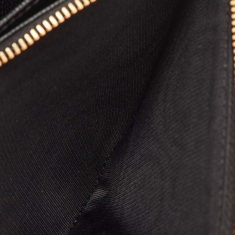 مملوكة مسبقًا Saint Laurent Monogram Large Black Matelassé Leather Cassandre Flap Wallet