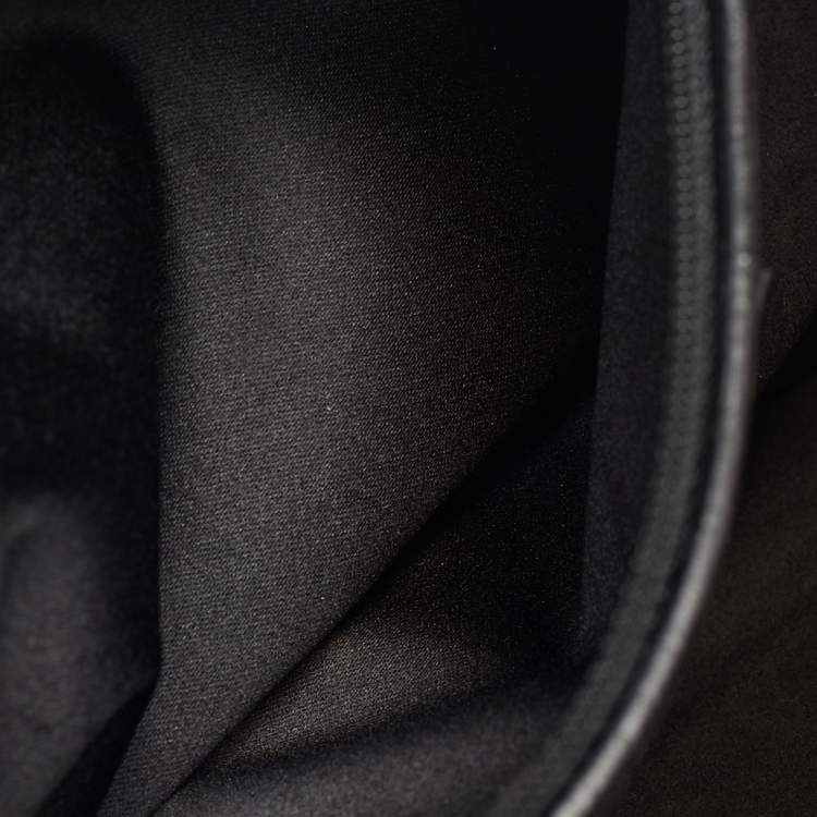 Pre Owned Yves Saint Laurent Black Leather Flap Shoulder Bag