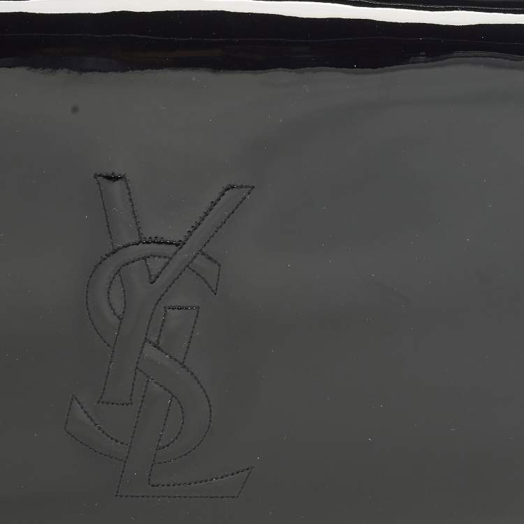 مملوكة مسبقًا Saint Laurent Belle De Jour Black Patent Leather Clutch