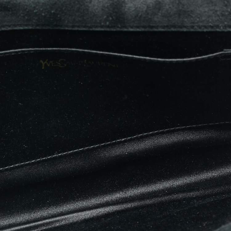 Pre Owned Yves Saint Laurent Belle De Jour Black Patent Leather Clutch