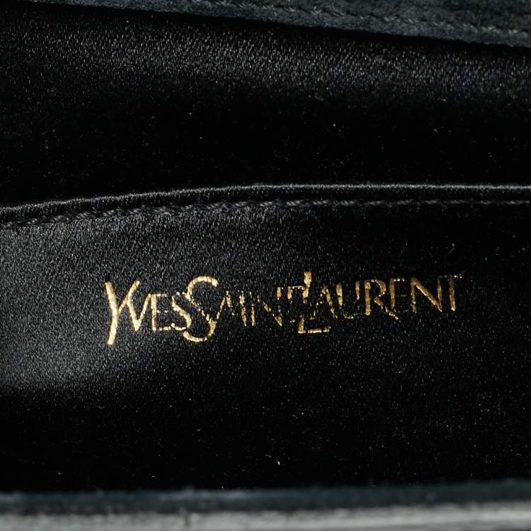 Pre Owned Yves Saint Laurent Belle De Jour Black Patent Leather Clutch