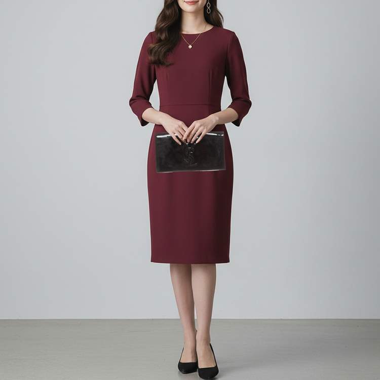 Pre Owned Yves Saint Laurent Belle De Jour Black Patent Leather Clutch