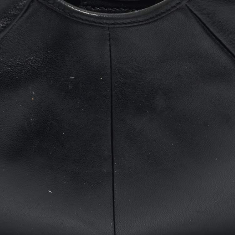 مملوكة مسبقًا Yves Saint Laurent Mombasa Mini Black Leather Hobo