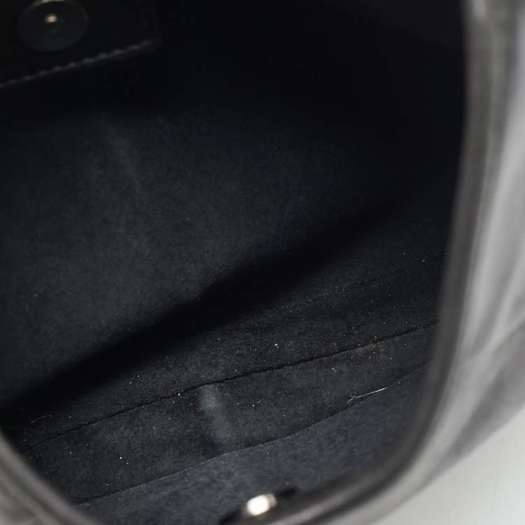 مملوكة مسبقًا Yves Saint Laurent Mombasa Mini Black Leather Hobo