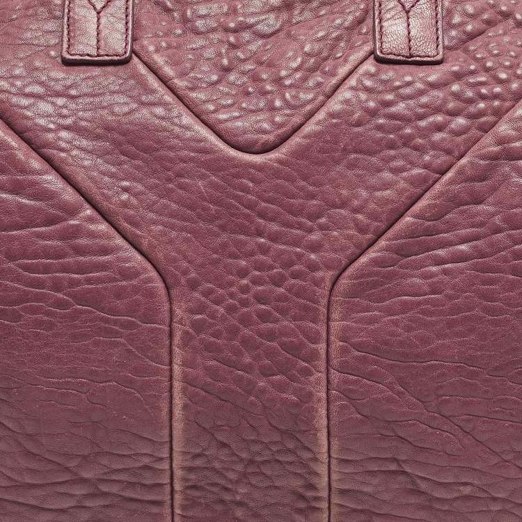 مملوكة مسبقًا Yves Saint Laurent Easy Y Mauve Pink Pebbled Leather Bag