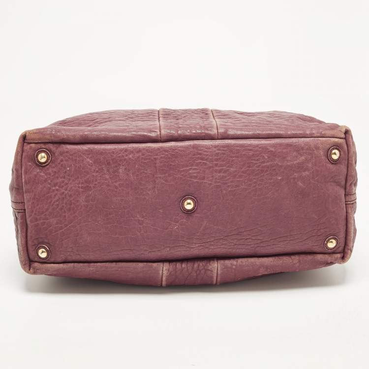 مملوكة مسبقًا Yves Saint Laurent Easy Y Mauve Pink Pebbled Leather Bag