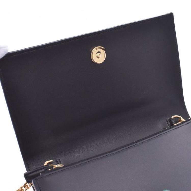 Pre Owned Yves Saint Laurent Black Leather Kate Chain Shoulder Bag