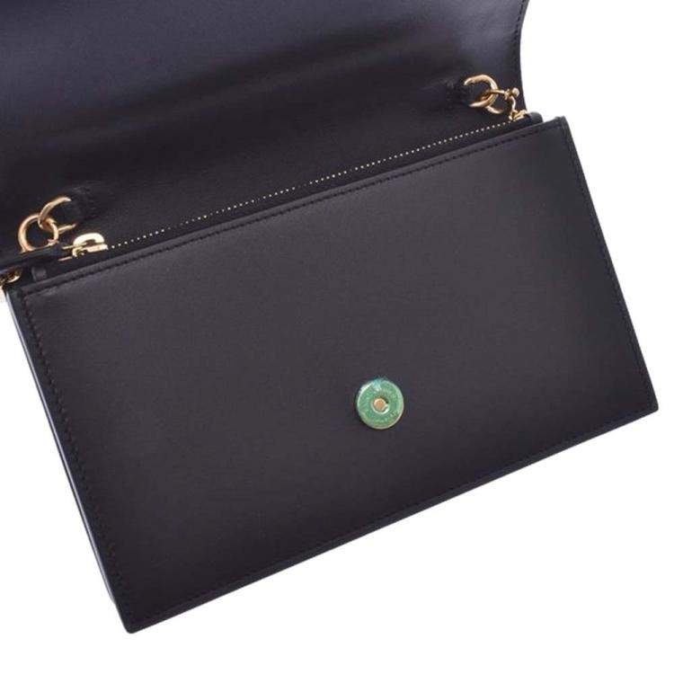 Pre Owned Yves Saint Laurent Black Leather Kate Chain Shoulder Bag