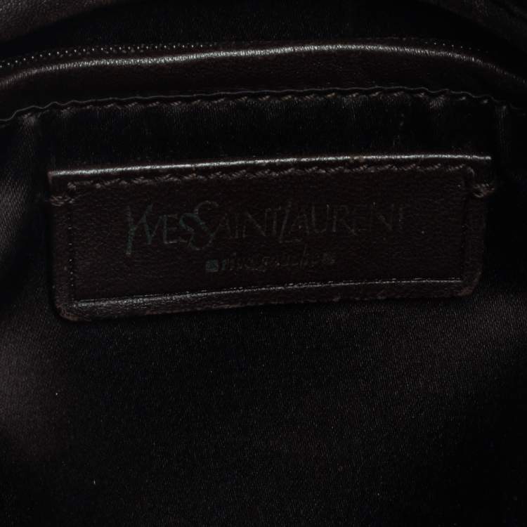 مملوكة مسبقًا Yves Saint Laurent Olive Green Leather Medium Satchel