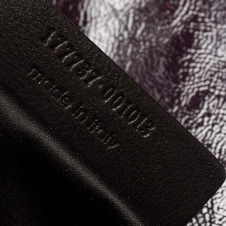 Pre Owned Yves Saint Laurent Burgundy Glazed Leather Small Tribute Tote
