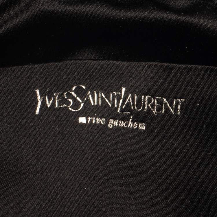 Pre Owned Yves Saint Laurent Black Suede Small Hobo