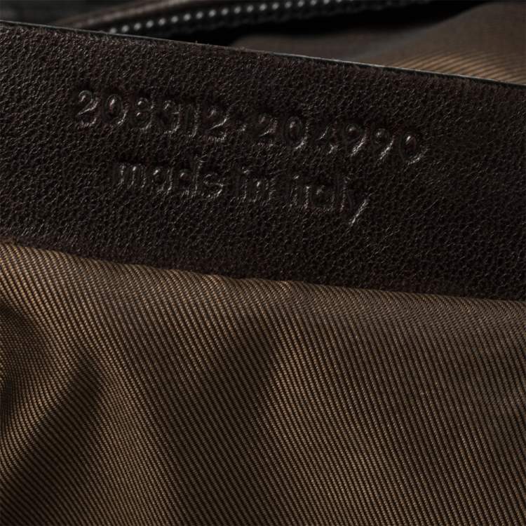 Pre Owned Yves Saint Laurent Black Leather Double Sac Y Tote