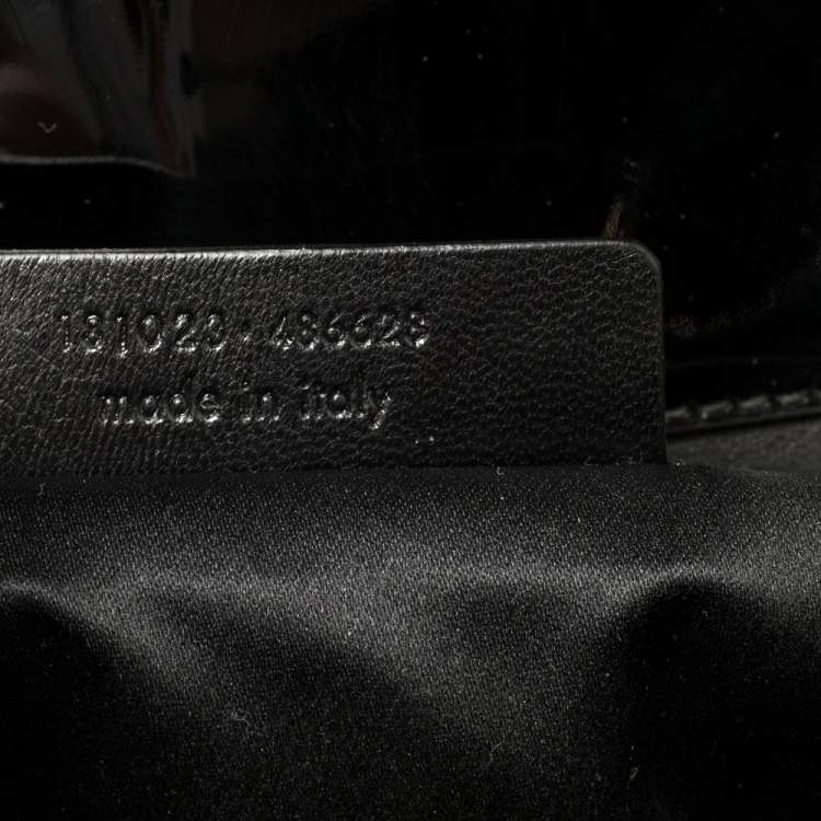 مملوكة مسبقًا Yves Saint Laurent Black Patent Leather Large Uptown Satchel