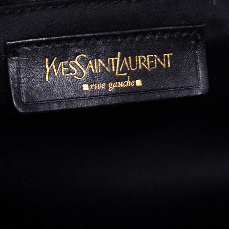 Pre Owned Yves Saint Laurent Black/Grey Calf Hair and Leather Large Muse Satchel