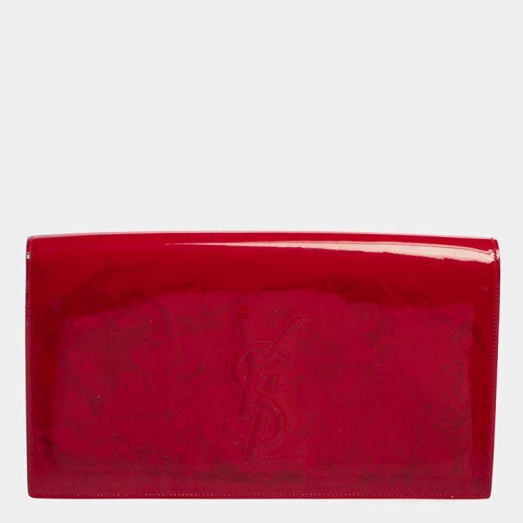 Yves Saint Laurent Belle de Jour Leather Clutch Bag