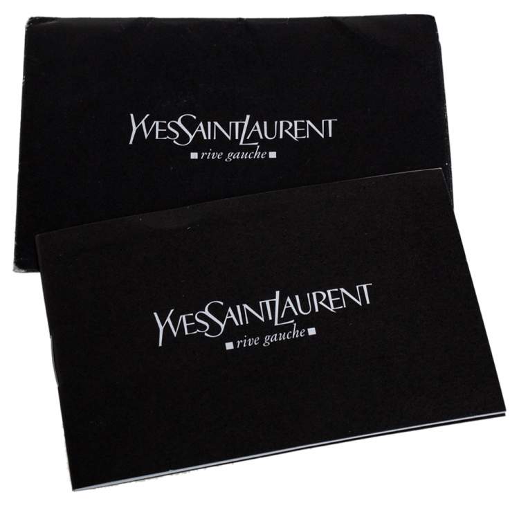 Pre Owned Yves Saint Laurent Black Leather Mombasa Hobo