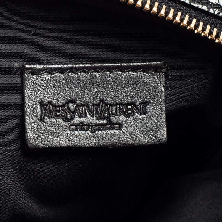 Pre Owned Yves Saint Laurent Black Leather Belle De Jour Chain Pouch