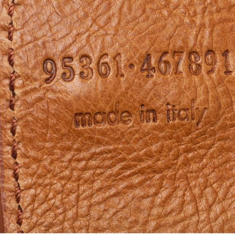 Pre Owned Yves Saint Laurent Tan Embroidered Leather Mombasa Hobo