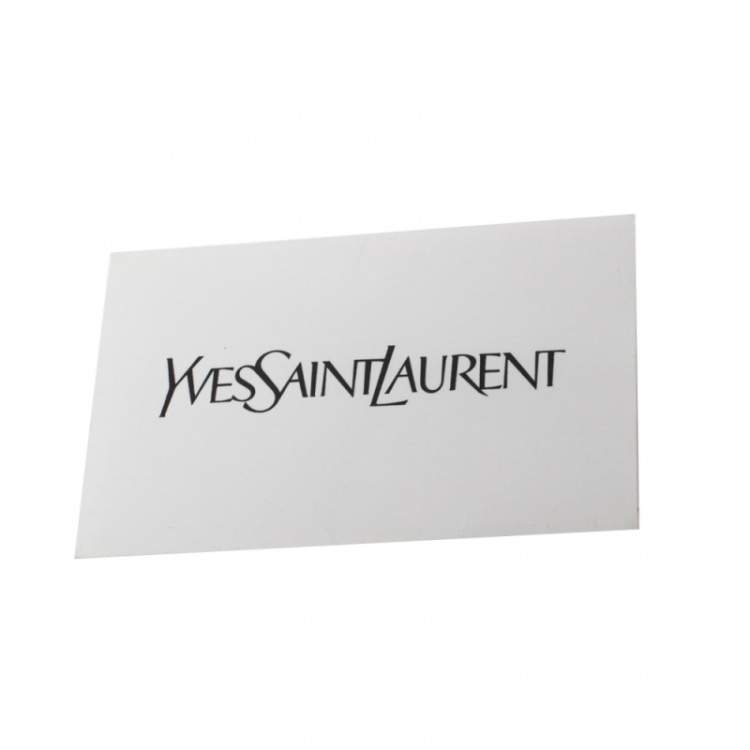 Pre Owned Yves Saint Laurent Tri Color Croc Embossed Leather and Canvas Large Muse Two Top Handle Bag