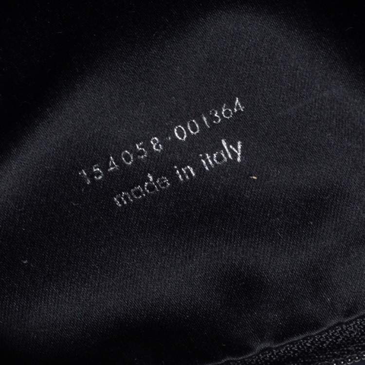 Pre Owned Yves Saint Laurent Black Fabric Kahala Drawstring Tote