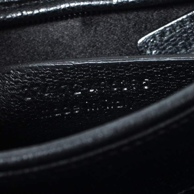 Pre Owned Yves Saint Laurent Black Leather Medium Chyc Flap Bag